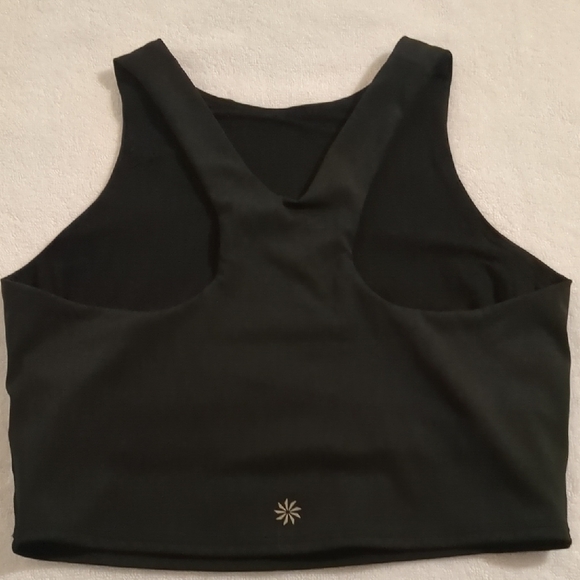 Athleta Black Fitted Crop Tank Top - Picture 4 of 4